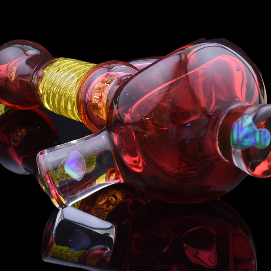 Gold Ruby & Terps Hand Pipe